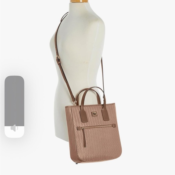 NWT DOONEY & BOURKE HANDLE TOTE PUTTY CROSSBODY HANDBAG - Picture 3 of 16